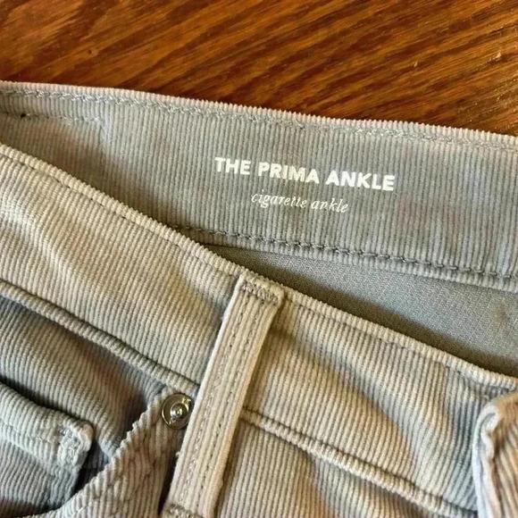 Adriano Goldschmeid AG Prima Ankle Cigarette Ankle Corduroy Skinny Jean Size 27 - Picture 3 of 11